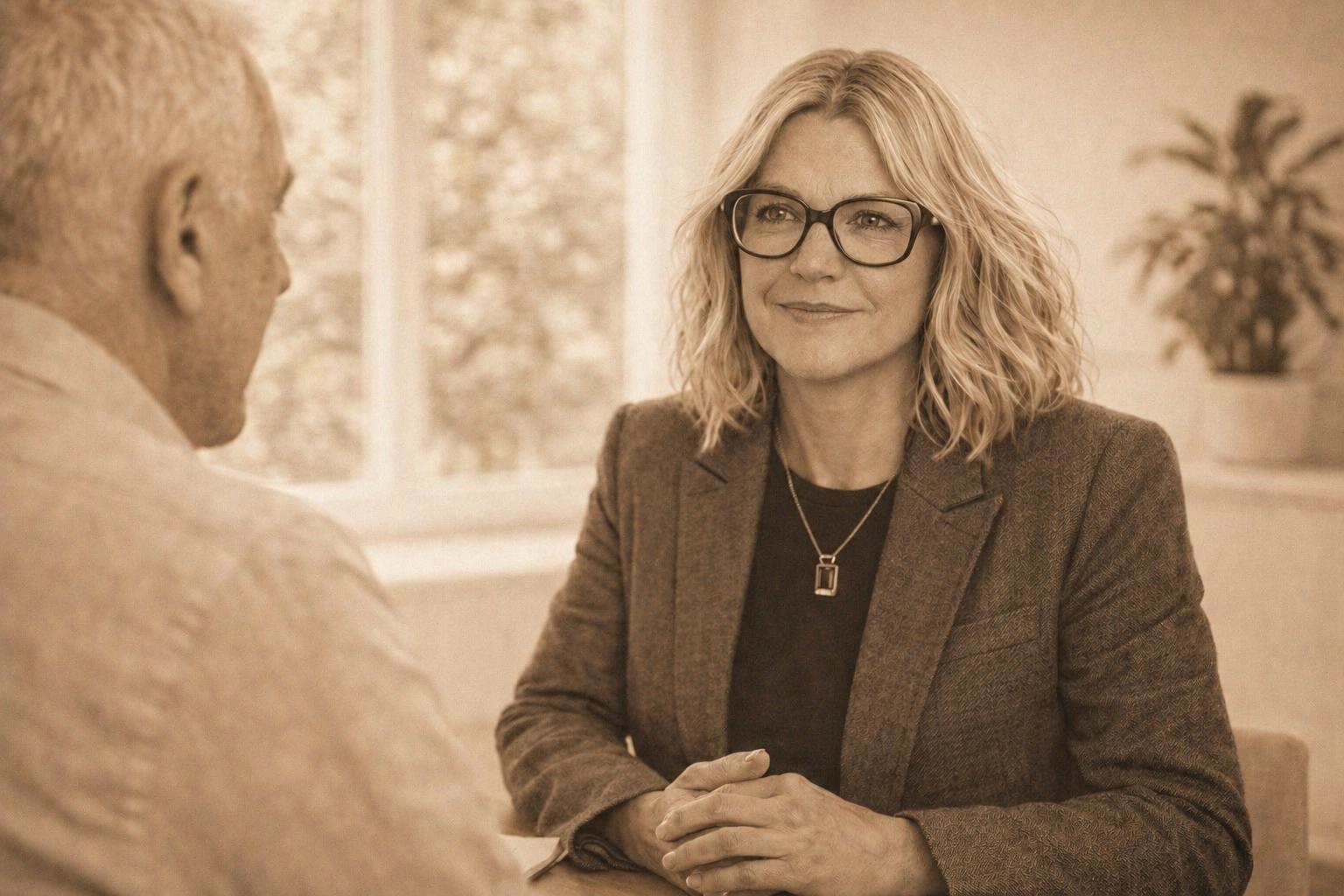 Portrait d'Alexandrine Maldonado, experte retraite